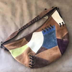 Coach Patch Suede Leather Hobo Collectors
Bag 9587
